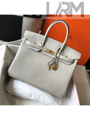 Hermes Birkin Bag 35cm in Togo Leather Grey Pearly 2021