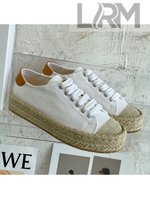 JW Anderson Canvas Espadrille Sneakers White 2021
