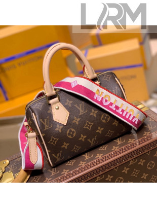 Louis Vuitton Speedy Bandouliere 20 Bag M41114 Monogram Canvas/Pink 2021 
