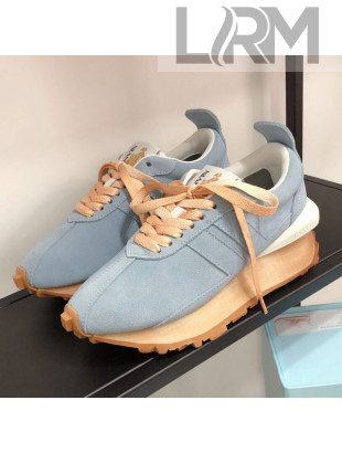 Lanvin Bumpr Suede Sneakers Light Blue 2021 05 (For Women and Men)