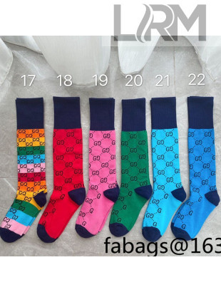 Gucci GG Multicolor Socks 6 Colors 2021  