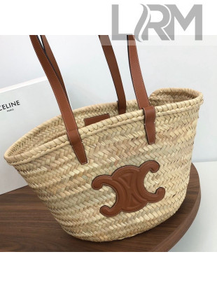 Celine Raffia Basket Shopping Bag Beige 2021