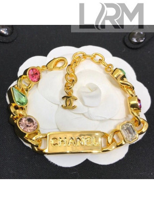 Chanel Colored Crystal Bracelet 2021