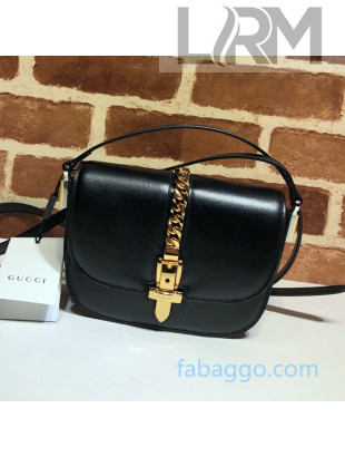 Gucci Sylvie 1969 Mini Shoulder Bag with Chain 615965 Black 2020