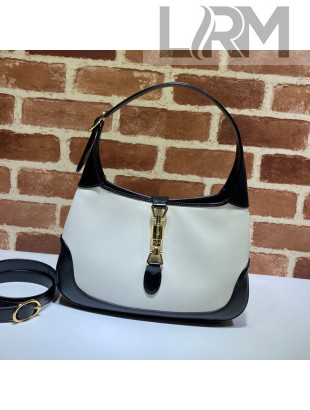 Gucci Jackie 1961 Leather Small Shoulder Bag ‎636706 White/Black 2021