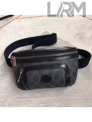 Gucci Canvas Belt Bag with Interlocking G 682933 Black 2021