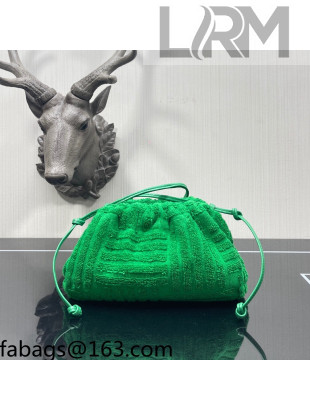 Bottega Veneta Mini Pouch Sponge Crossbody Bag 585852 Grass Green 2021