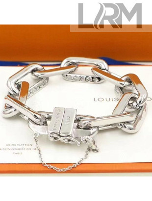 Louis Vuitton LV Edge Medium Bracelet Silver 2021