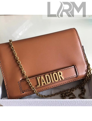 Dior J'ADIOR Wallet On Chain Pouch in Calfskin Brown 2018