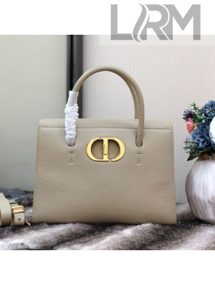 Dior Large St Honore Tote Bag in Beige Grained Calfskin 2020