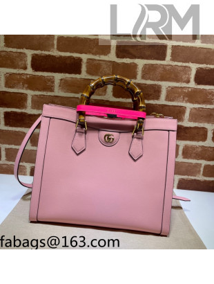 Gucci Diana Medium Tote Bag 655658 Pastel Pink 2021