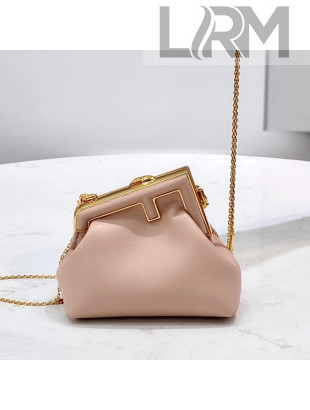 Fendi First Nano Bag Charm in Pink Nappa Leather 2021 80018S