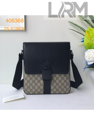 Gucci Men's GG Canvas Messenger Bag 406368 Black 2021