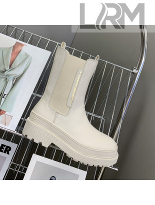 Dior Trial Calfskin Ankle Boots White 2021