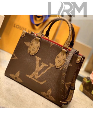 Louis Vuitton Onthego PM Tote Bag in Giant Monogram Canvas M45039 Brown 2021