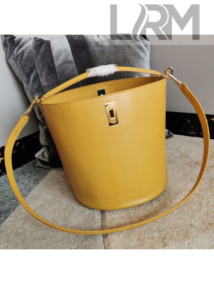 Celine Bucket 16 Bag in Smooth Calfskin Yellow 2021