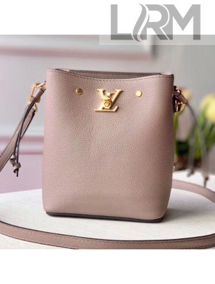 Louis Vuitton Nano Lockme Bucket Bag M69205 Greige Beige 2019