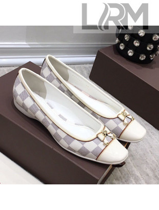 Louis Vuitton Colored Damier Canvas Loafers with Bow White 2021