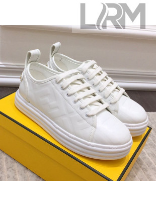 Fendi Rise FF Leather Sneakers White 2021