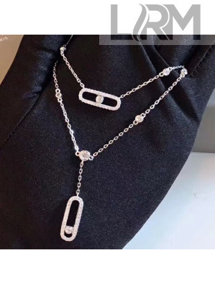 Messika Move Crystal Double Necklace 2019