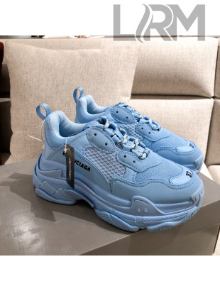 Balenciaga Triple S Sneakers Blue 2021 09 (For Women and Men)