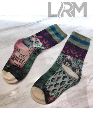 Gucci Flower Print Socks 2022 040186
