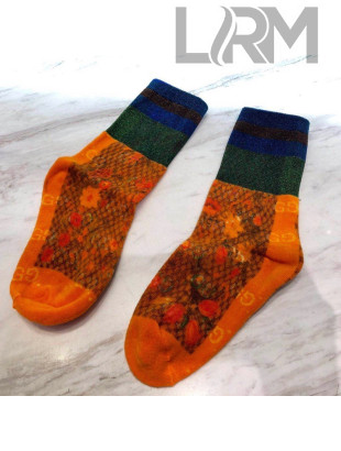 Gucci Flower Print Socks 2022 040188