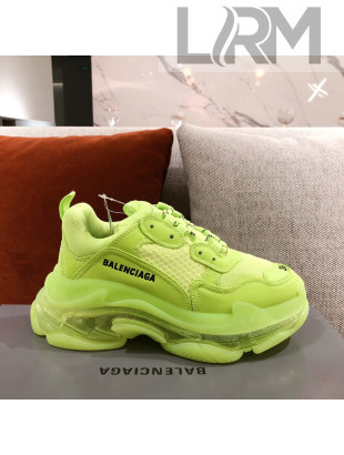 Balenciaga Triple S Sneakers Green 2021 15 (For Women and Men)
