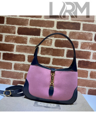 Gucci Jackie 1961 Corduroy Small Shoulder Bag 636706 Pink 2021 