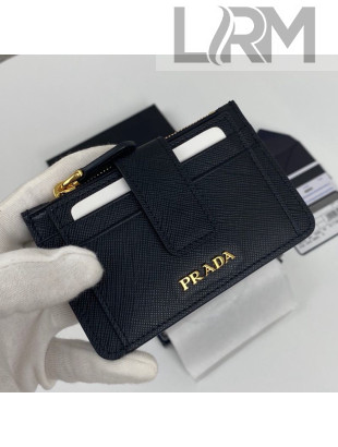 Prada Saffiano Leather Card Holder 1MC038 Black 2020