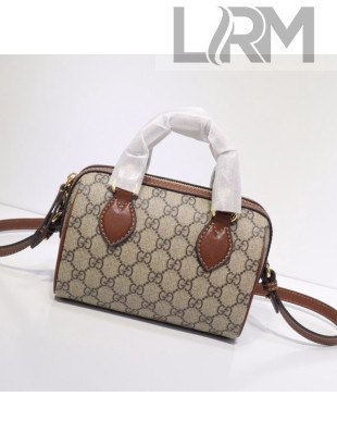 Gucci GG Canvas Mini Duffle Bag 432123 Beige/Brown 2021