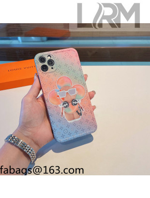 Louis Vuitton Vivienne Monogram iPhone Case Pink/Blue 2021 1104111