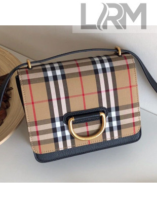 Burberry The Small Vintage Check and Leather D-ring Shoulder Bag 2019