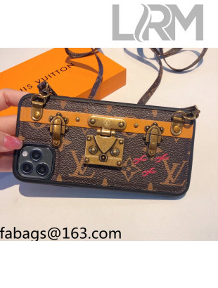 Louis Vuitton Lock Monogram Canvas iPhone Case 2021 1104122