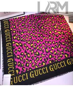 Gucci Cashmere Square Scarf G22010307 Rosy 2022