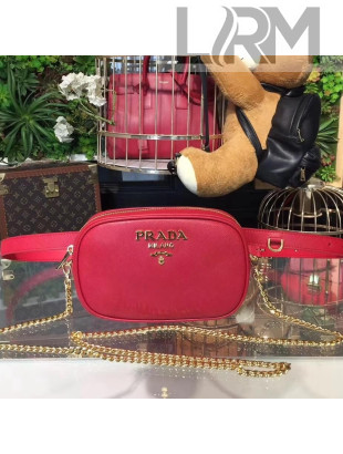 Prada Saffiano Leather Belt bag 1BL007 Red 2018