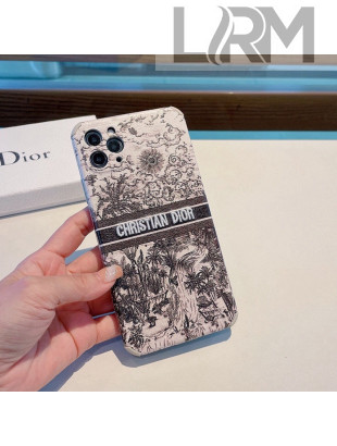 Dior Toile de Jouy iPhone Case Black 2021 05
