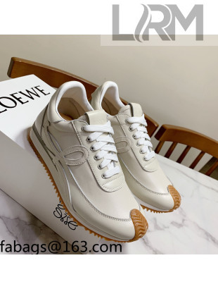 Loewe Suede & Calfskin Sneakers White 2021 111737