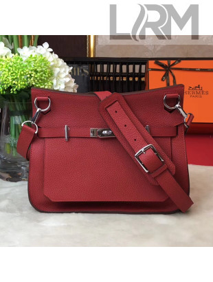 Hermes Jypsiere 28cm/34cm Bag in Original Togo Leather Red