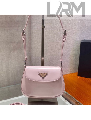 Prada Cleo Brushed Leather Shoulder Bag 1BH188 Pink 2021