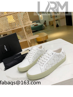 Saint Laurent Calfskin Star Sneakers White 2021 111877