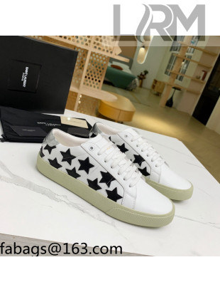 Saint Laurent Calfskin Star Sneakers White/Black 2021 111880