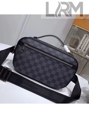Louis Vuitton Men's Ambler Damier Graphite Canvas Belt Bag N41289 2019