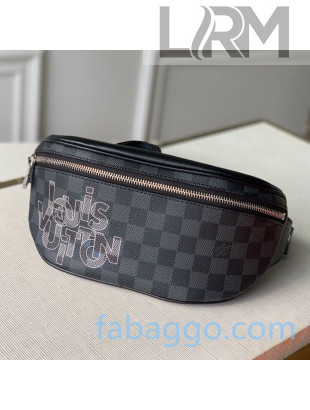 Louis Vuitton Men's Bumbag PM Belt Bag N40295 Damier Graphite Canvas/Grey 2020