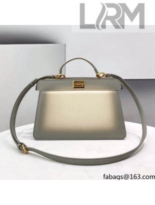 Fendi Peekaboo ISeeU EAST-WEST Bag in White-colored Leather 2021