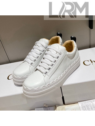 Chloe Leather Sneakers White 2021 111734