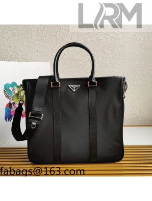 Prada Men's Nylon Tote Bag 2VG034 Black 2021
