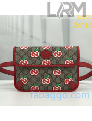 Gucci Chinese Valentine's Day GG Apple Belt Bag 625233 Beige 2020
