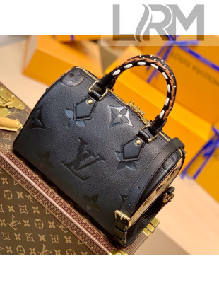 Louis Vuitton Speedy Bandoulière 25 Bag with Leopard Print M58524 Black For 2021 Wild at Heart 