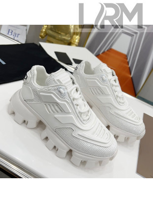 Prada Cloudbust Thunder Sequin Sneakers White 2021 21